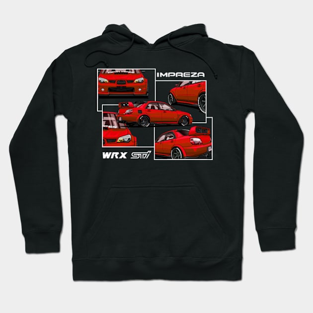 Impreza hawkeye WRX STI, JDM Hoodie by T-JD